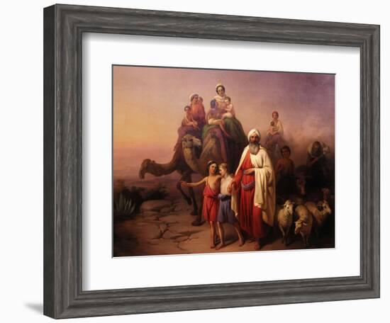 The Departure of Abraham, 1850-Josef Molnar-Framed Giclee Print