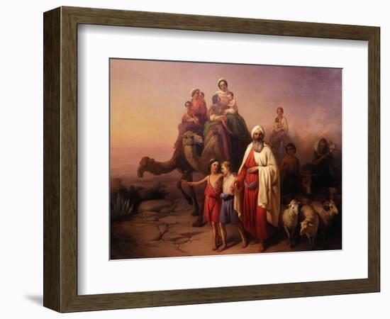 The Departure of Abraham, 1850-Josef Molnar-Framed Giclee Print