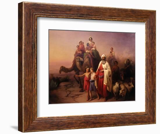 The Departure of Abraham, 1850-Josef Molnar-Framed Giclee Print