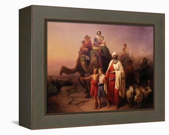 The Departure of Abraham, 1850-Josef Molnar-Framed Premier Image Canvas