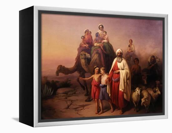 The Departure of Abraham, 1850-Josef Molnar-Framed Premier Image Canvas