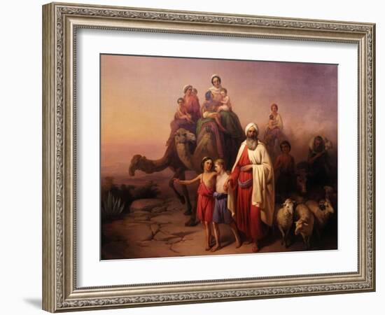 The Departure of Abraham, 1850-Josef Molnar-Framed Giclee Print