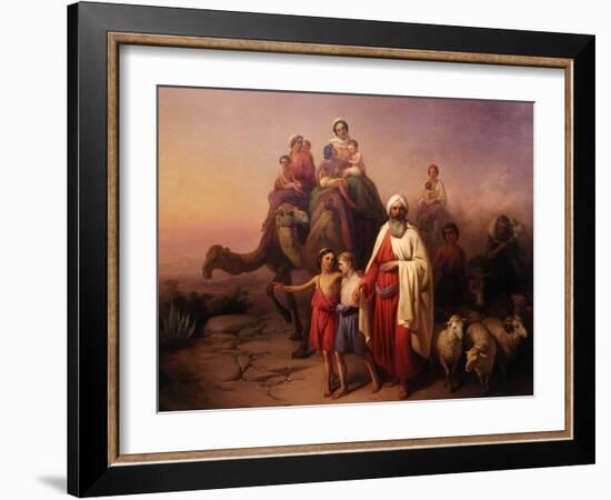 The Departure of Abraham, 1850-Josef Molnar-Framed Giclee Print