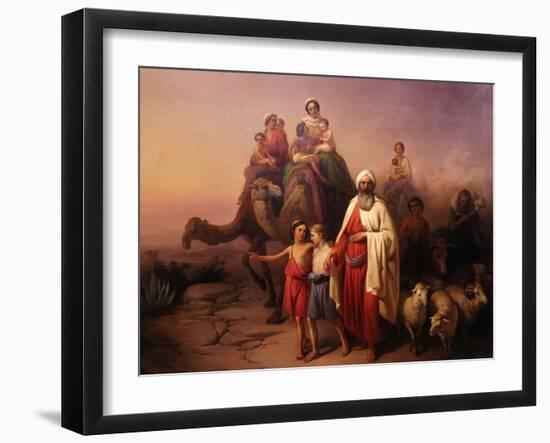 The Departure of Abraham, 1850-Josef Molnar-Framed Giclee Print