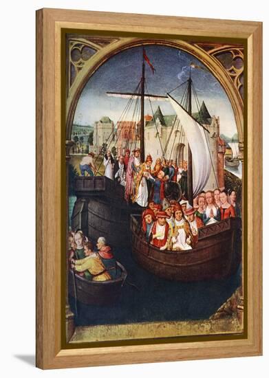 'The Departure of St Ursula from Basel', before 1489, (c1900-1920).Artist: Hans Memling-Hans Memling-Framed Premier Image Canvas