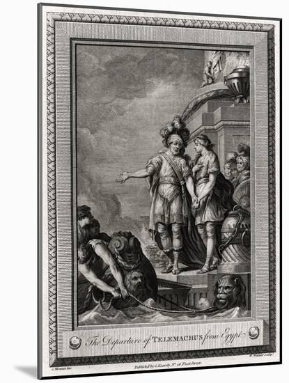 The Departure of Telemachus from Egypt, 1775-W Walker-Mounted Giclee Print