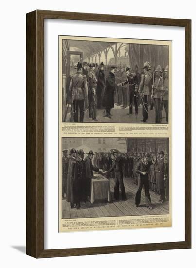 The Departure of the Duke of Cornwall and York-Frederic De Haenen-Framed Giclee Print