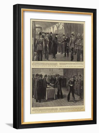 The Departure of the Duke of Cornwall and York-Frederic De Haenen-Framed Giclee Print