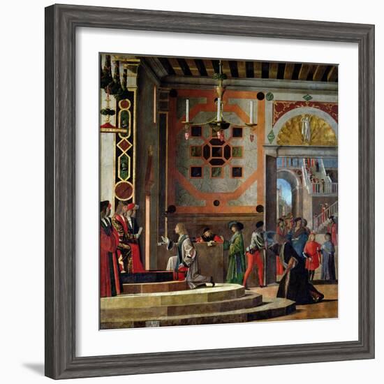 The Departure of the English Ambassadors, from the St. Ursula Cycle, 1498-Vittore Carpaccio-Framed Giclee Print