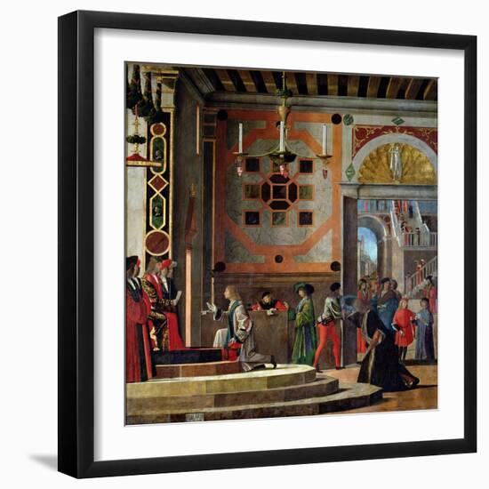 The Departure of the English Ambassadors, from the St. Ursula Cycle, 1498-Vittore Carpaccio-Framed Giclee Print