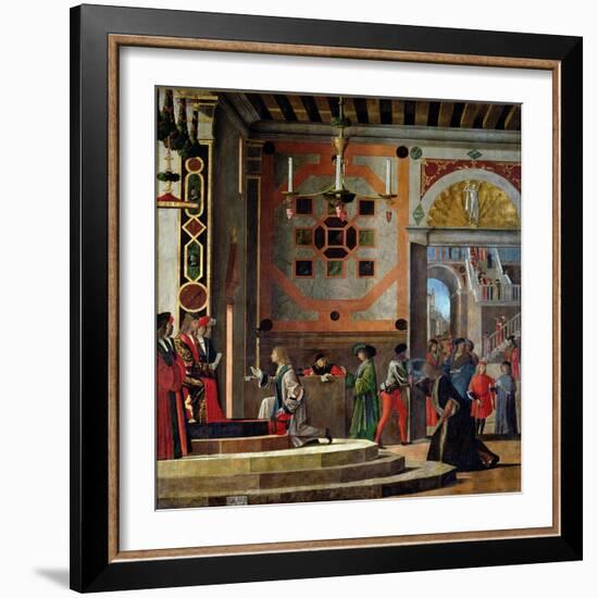 The Departure of the English Ambassadors, from the St. Ursula Cycle, 1498-Vittore Carpaccio-Framed Giclee Print