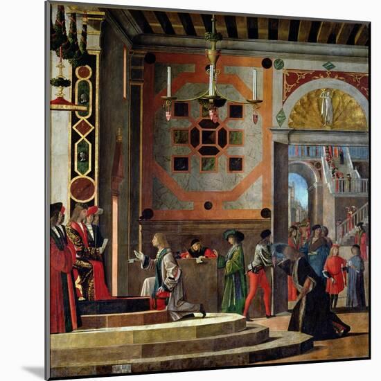 The Departure of the English Ambassadors, from the St. Ursula Cycle, 1498-Vittore Carpaccio-Mounted Giclee Print