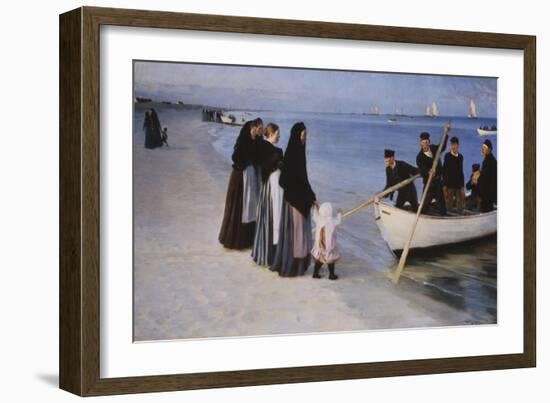 The Departure of the Fishing Fleet, 1894-Peder Severin Kröyer-Framed Giclee Print