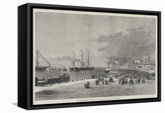 The Departure of the Marquis of Lorne and Princess Louise for Canada-Thomas Harrington Wilson-Framed Premier Image Canvas