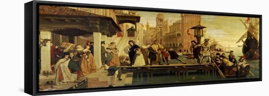 The Departure of the Prodigal Child from Venice, 1863-James Tissot-Framed Premier Image Canvas