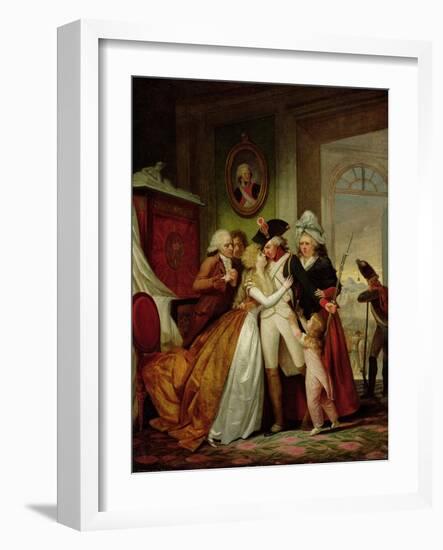 The Departure of the Volunteers-Francois Louis Joseph Watteau-Framed Giclee Print