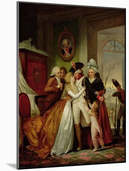 The Departure of the Volunteers-Francois Louis Joseph Watteau-Mounted Giclee Print