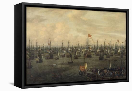 The Departure of William of Orange from Briel, 1688-Abraham Storck-Framed Premier Image Canvas