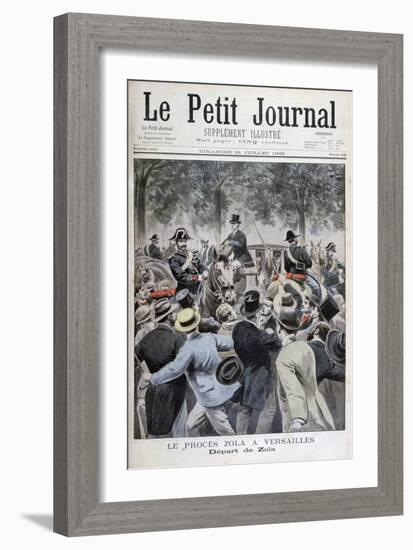 The Depature of Émile Zola from Versailles, 1898-Henri Meyer-Framed Giclee Print