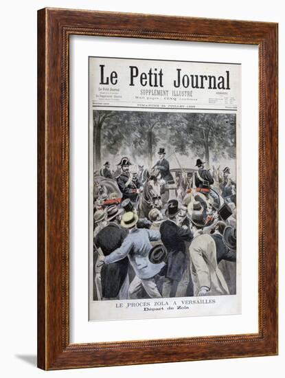 The Depature of Émile Zola from Versailles, 1898-Henri Meyer-Framed Giclee Print