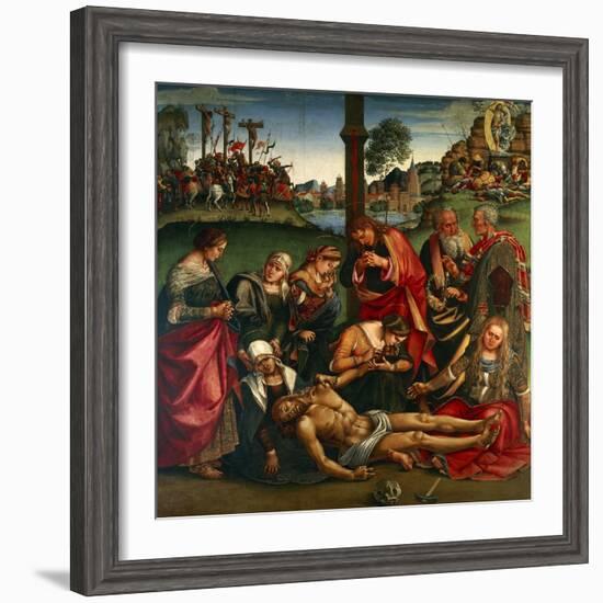 The Deposion or the Lamentation over the Dead Christ, 1502-Luca Signorelli-Framed Giclee Print