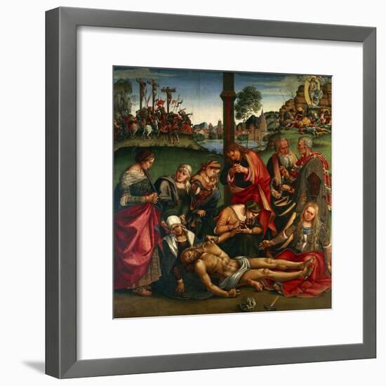 The Deposion or the Lamentation over the Dead Christ, 1502-Luca Signorelli-Framed Giclee Print