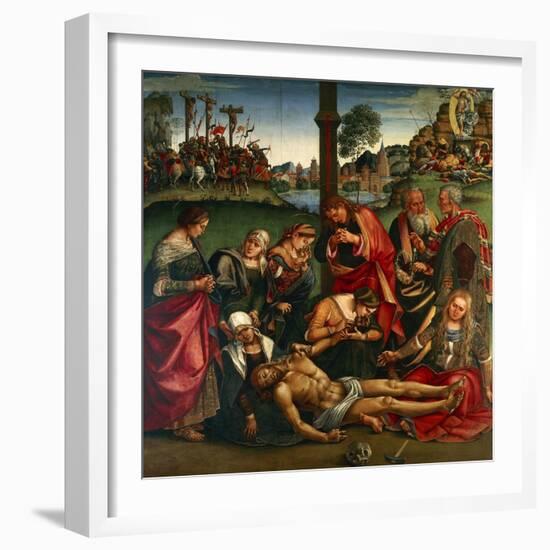 The Deposion or the Lamentation over the Dead Christ, 1502-Luca Signorelli-Framed Giclee Print