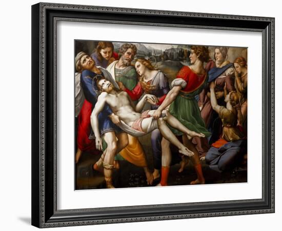 The Deposition 1507 by Raphael-Raphael-Framed Giclee Print