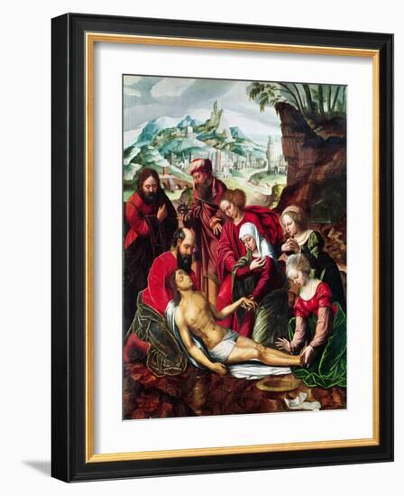 The Deposition, 16th Century-Bernard van Orley-Framed Giclee Print