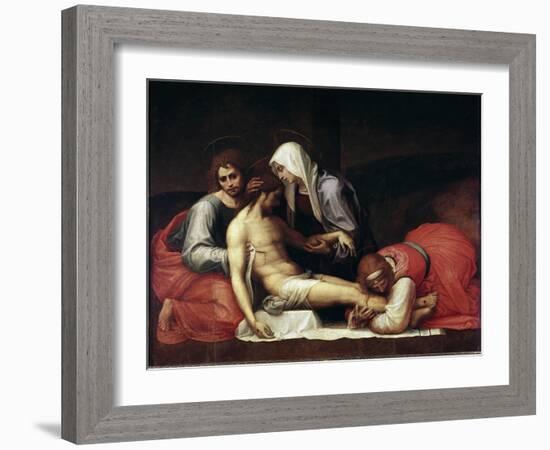 The Deposition, by Fra Bartolomeo-Fra Bartolomeo-Framed Giclee Print