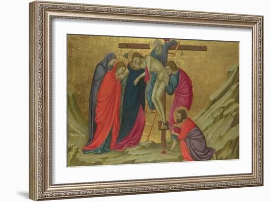 The Deposition (From the Basilica of Santa Croce, Florenc), C. 1324-1325-Ugolino Di Nerio-Framed Giclee Print