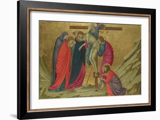 The Deposition (From the Basilica of Santa Croce, Florenc), C. 1324-1325-Ugolino Di Nerio-Framed Giclee Print