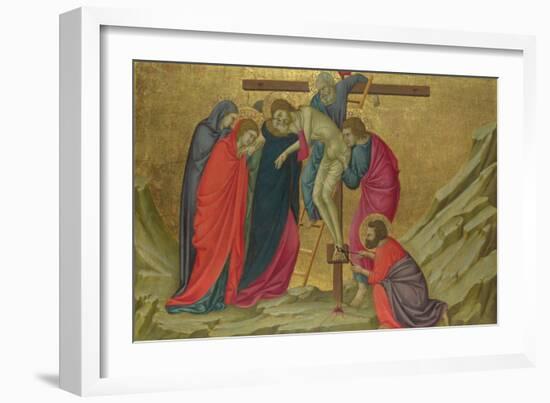 The Deposition (From the Basilica of Santa Croce, Florenc), C. 1324-1325-Ugolino Di Nerio-Framed Giclee Print