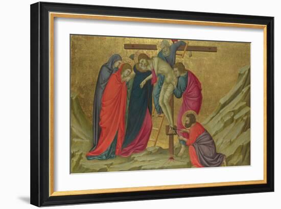 The Deposition (From the Basilica of Santa Croce, Florenc), C. 1324-1325-Ugolino Di Nerio-Framed Giclee Print