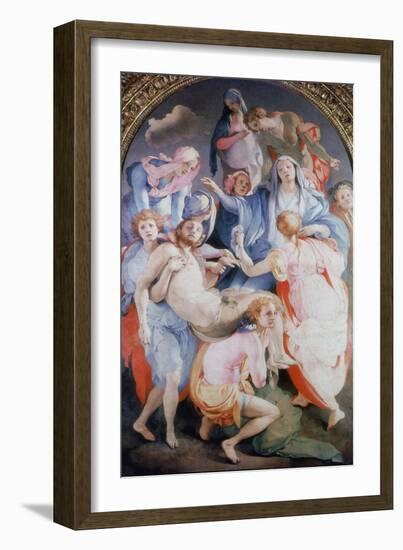 The Deposition from the Cross, 1526-1528-Jacopo Pontormo-Framed Giclee Print