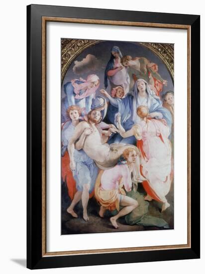 The Deposition from the Cross, 1526-1528-Jacopo Pontormo-Framed Giclee Print