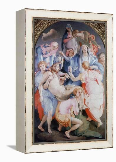 The Deposition from the Cross, 1526-1528-Jacopo Pontormo-Framed Premier Image Canvas