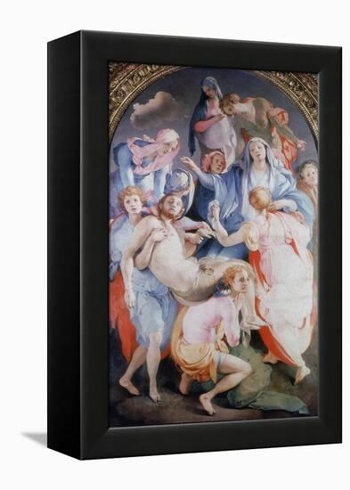 The Deposition from the Cross, 1526-1528-Jacopo Pontormo-Framed Premier Image Canvas