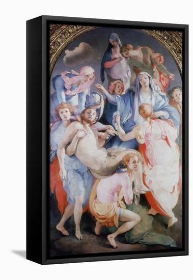 The Deposition from the Cross, 1526-1528-Jacopo Pontormo-Framed Premier Image Canvas