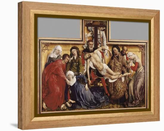 The Deposition from the Cross-Rogier van der Weyden-Framed Stretched Canvas