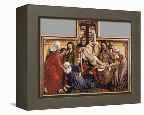 The Deposition from the Cross-Rogier van der Weyden-Framed Stretched Canvas