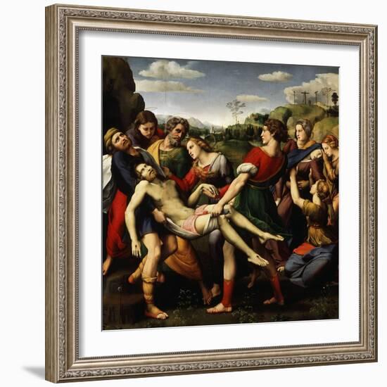 The Deposition of Christ, 1507-Raphael-Framed Giclee Print