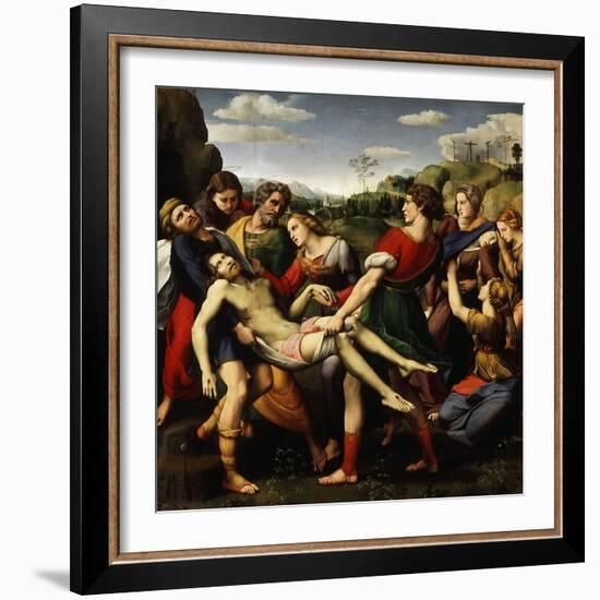 The Deposition of Christ, 1507-Raphael-Framed Giclee Print