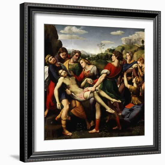 The Deposition of Christ, 1507-Raphael-Framed Giclee Print