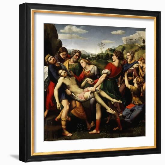 The Deposition of Christ, 1507-Raphael-Framed Giclee Print