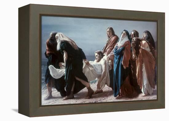 The Deposition of Christ-Antonio Ciseri-Framed Premier Image Canvas