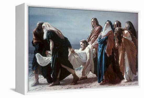 The Deposition of Christ-Antonio Ciseri-Framed Premier Image Canvas