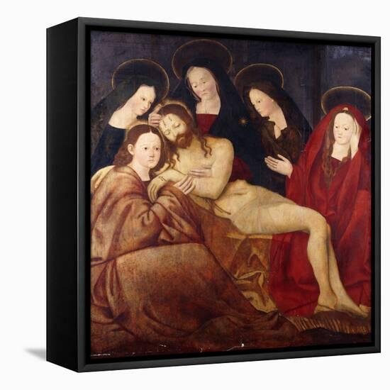 The Deposition (Oil on Panel)-Italian School-Framed Premier Image Canvas