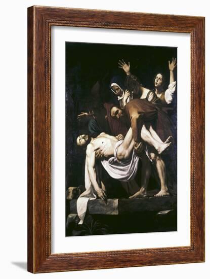 The Deposition-Caravaggio-Framed Giclee Print