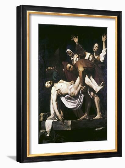 The Deposition-Caravaggio-Framed Giclee Print